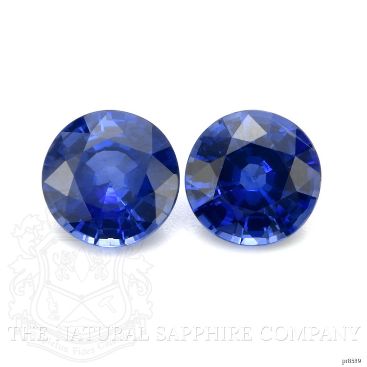 1.97 Ct.Tw. Blue Sapphire Pair from Ceylon (Sri Lanka)