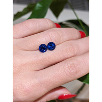 3.23&nbsp;Ct.Tw.Total Carat Weight Blue Sapphire Pair from Ceylon (Sri Lanka) Life Style