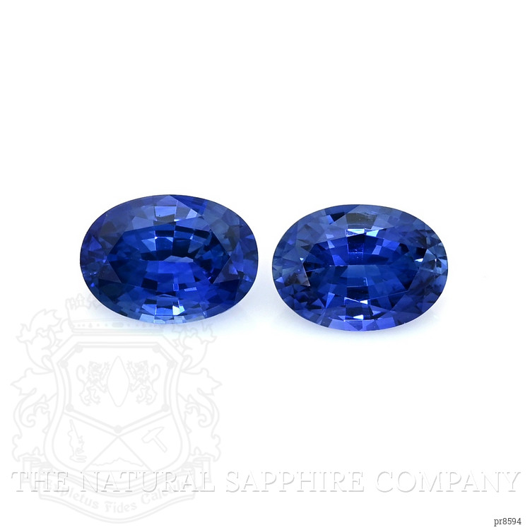 1.68 Ct.Tw. Blue Sapphire Pair from Ceylon (Sri Lanka)