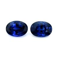 2.45&nbsp;Ct.Tw.Total Carat Weight Blue Sapphire Pair from Ceylon (Sri Lanka) Video