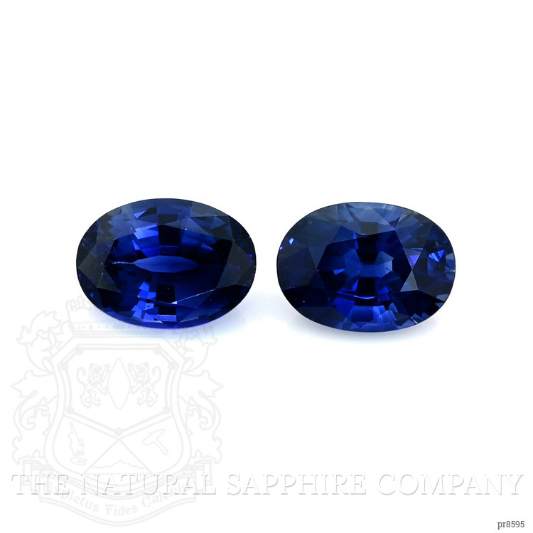 2.45 Ct.Tw. Blue Sapphire Pair from Ceylon (Sri Lanka)