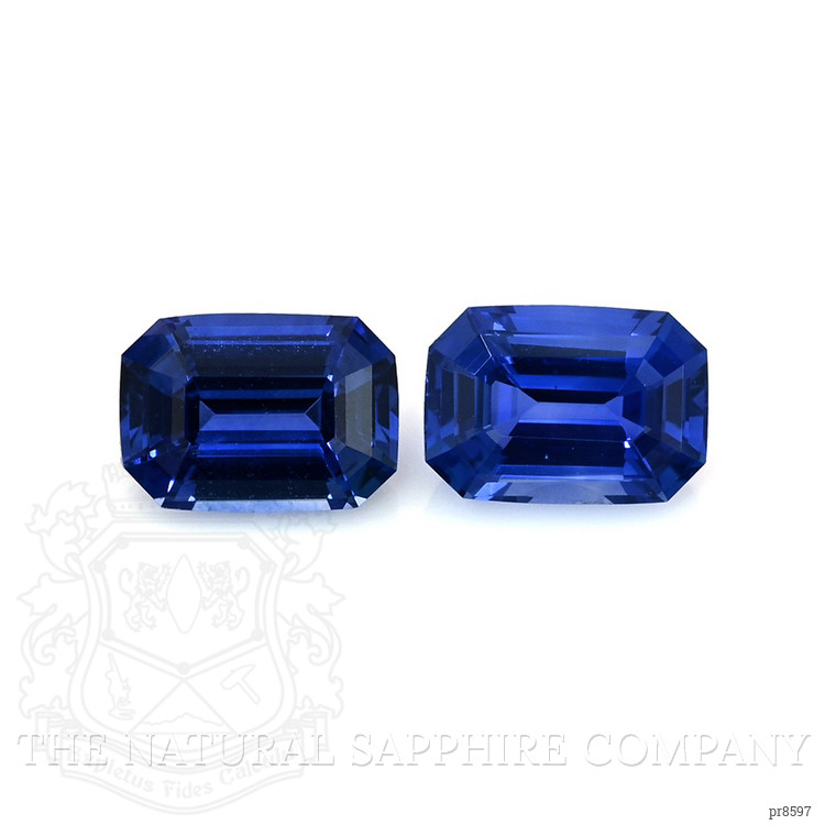 2.15 Ct.Tw. Blue Sapphire Pair from Ceylon (Sri Lanka)