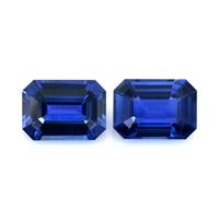 2.06&nbsp;Ct.Tw.Total Carat Weight Blue Sapphire Pair from Ceylon (Sri Lanka) Video