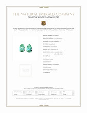 1.33 Ct.Tw.Total Carat Weight Emerald Pair from Russia Scan Report