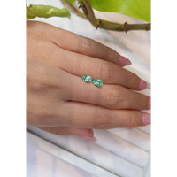 1.33 Ct.Tw.Total Carat Weight Emerald Pair from Russia Life Style