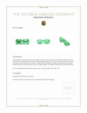 1.32 Ct.Tw.Total Carat Weight Emerald Pair from Russia Appraisal