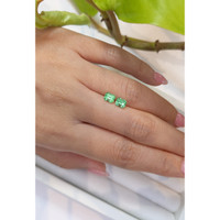1.32 Ct.Tw.Total Carat Weight Emerald Pair from Russia Life Style