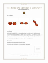 7.07 Ct.Tw.Total Carat Weight Spessartite Garnet Pair from Nigeria Appraisal