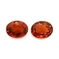 7.07 Ct.Tw.Total Carat Weight Spessartite Garnet Pair from Nigeria Video