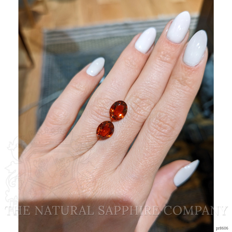 7.07 Ct.Tw. Spessartite Garnet Pair from Nigeria