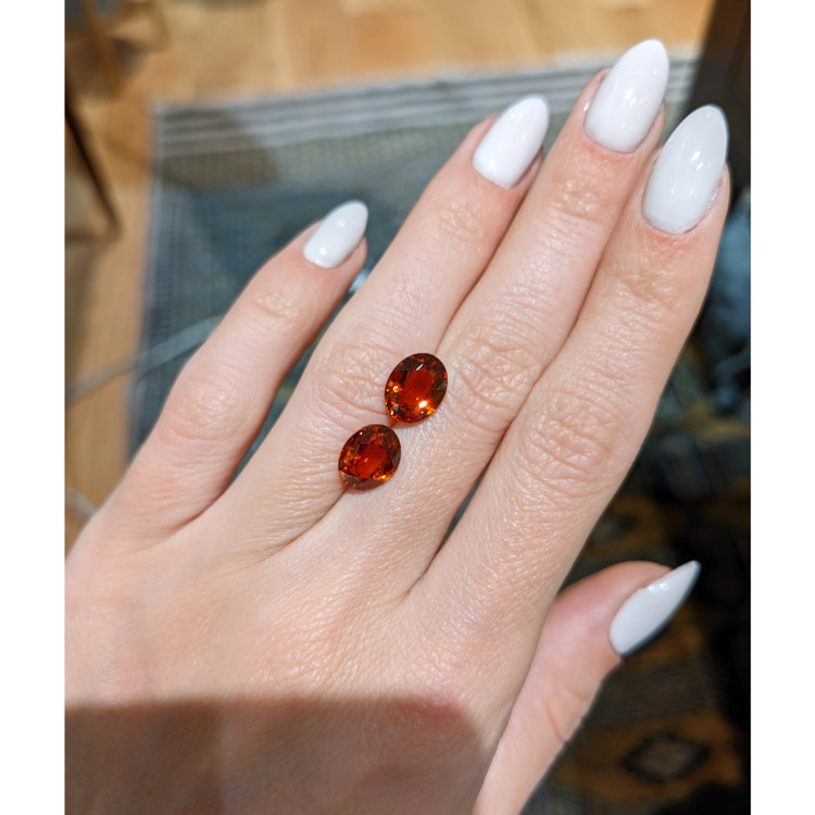 7.07 Ct.Tw. Spessartite Garnet Pair from Nigeria