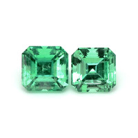 1.37 Ct.Tw.Total Carat Weight Emerald Pair from Russia Video