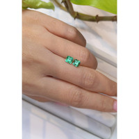 1.37 Ct.Tw.Total Carat Weight Emerald Pair from Russia Life Style