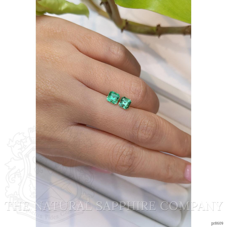1.37 Ct.Tw. Emerald Pair from Russia