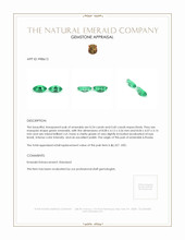 1.14&nbsp;Ct.Tw.Total Carat Weight Emerald Pair from Russia Appraisal