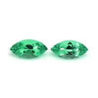 1.14 Ct.Tw.Total Carat Weight Emerald Pair from Russia Video