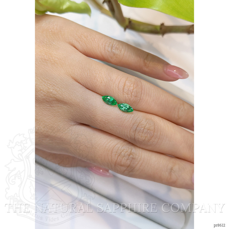 1.14 Ct.Tw. Emerald Pair from Russia