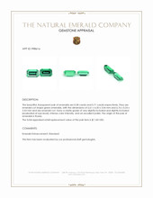 1.29 Ct.Tw.Total Carat Weight Emerald Pair from Russia Appraisal