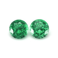 0.37 Ct.Tw.Total Carat Weight Emerald Pair from Russia Video