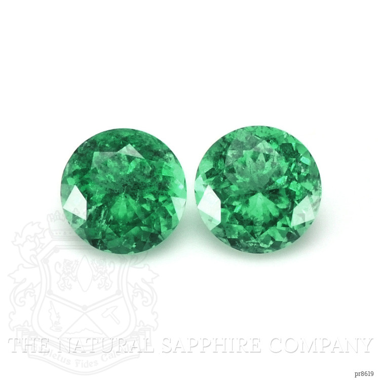 0.37 Ct.Tw. Emerald Pair from Russia