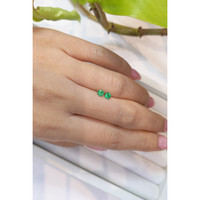0.37&nbsp;Ct.Tw.Total Carat Weight Emerald Pair from Russia Life Style