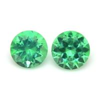 0.49 Ct.Tw.Total Carat Weight Emerald Pair from Russia Video
