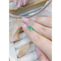 1.43 Ct.Tw.Total Carat Weight Emerald Pair from Russia Life Style
