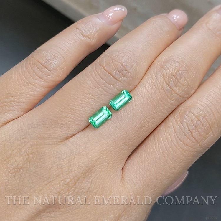 1.43 Ct.Tw. Emerald Pair from Russia