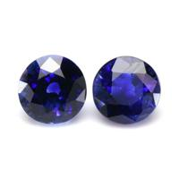 2.45 Ct.Tw.Total Carat Weight Blue Sapphire Pair from Madagascar Video