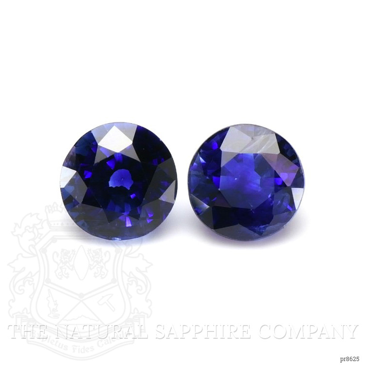 2.45 Ct.Tw. Blue Sapphire Pair from Madagascar