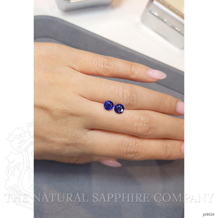 2.33 Ct.Tw. Blue Sapphire Pair from Madagascar