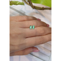 0.97 Ct.Tw.Total Carat Weight Emerald Pair from Russia Life Style