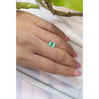 0.97 Ct.Tw.Total Carat Weight Emerald Pair from Russia Life Style