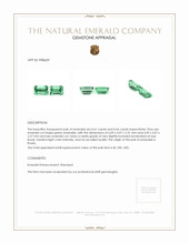 1.25&nbsp;Ct.Tw.Total Carat Weight Emerald Pair from Russia Appraisal