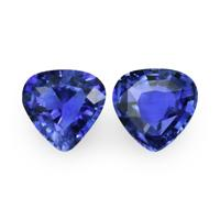3.20 Ct.Tw.Total Carat Weight Blue Sapphire Pair from Madagascar Video