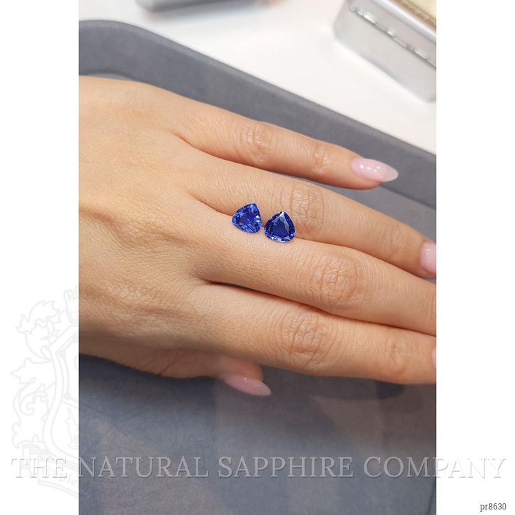 3.20 Ct.Tw. Blue Sapphire Pair from Madagascar