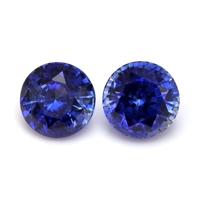 3.21 Ct.Tw.Total Carat Weight Blue Sapphire Pair from Madagascar Video