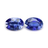 3.88&nbsp;Ct.Tw.Total Carat Weight Blue Sapphire Pair from Ceylon (Sri Lanka) Video