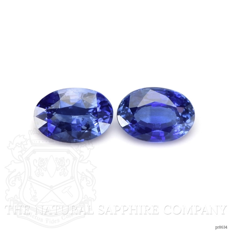 3.88 Ct.Tw. Blue Sapphire Pair from Ceylon (Sri Lanka)