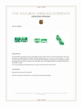 1.64 Ct.Tw.Total Carat Weight Emerald Pair from Russia Appraisal