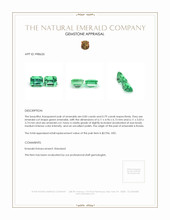 1.64 Ct.Tw.Total Carat Weight Emerald Pair from Russia Appraisal