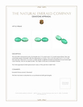 4.89 Ct.Tw.Total Carat Weight Emerald Pair from Russia Appraisal