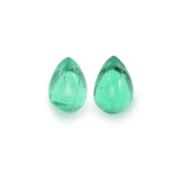 2.60 Ct.Tw.Total Carat Weight Emerald Pair from Russia Video