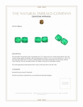 4.61 Ct.Tw.Total Carat Weight Cabochon Emerald Pair from Russia Appraisal