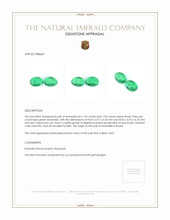 3.87 Ct.Tw.Total Carat Weight Emerald Pair from Russia Appraisal