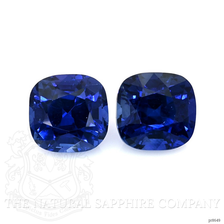 3.38 Ct.Tw. Blue Sapphire Pair from Ceylon (Sri Lanka)