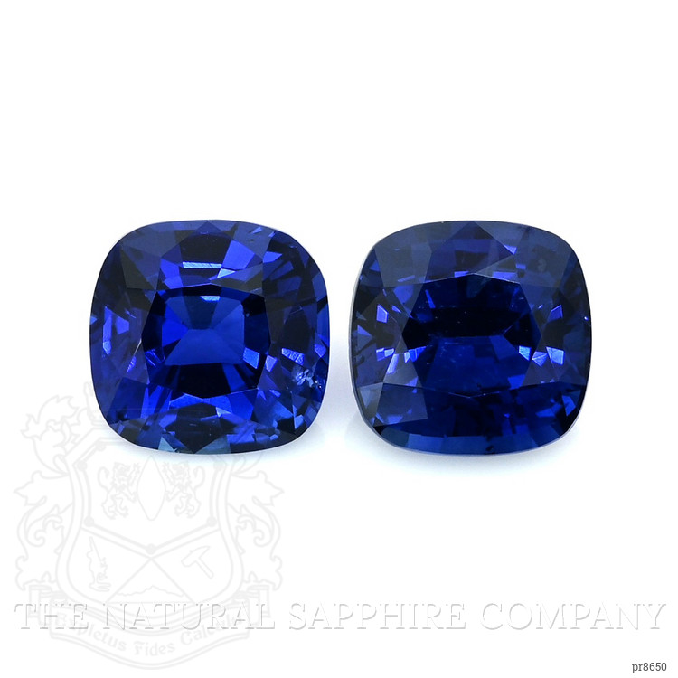 3.70 Ct.Tw. Blue Sapphire Pair from Ceylon (Sri Lanka)