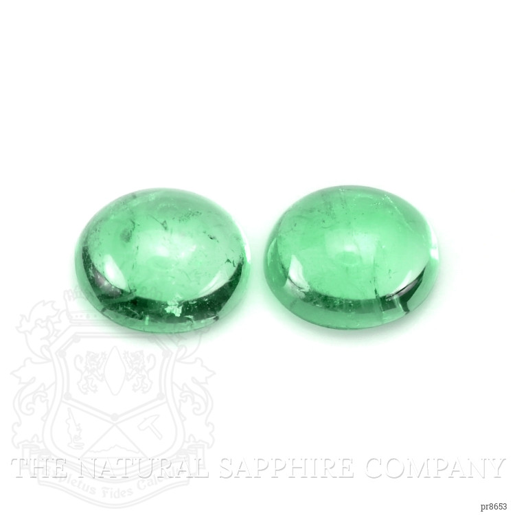 1.76 Ct.Tw. Cabochon Emerald Pair from Russia