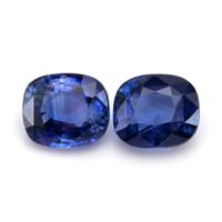 4.02&nbsp;Ct.Tw.Total Carat Weight Blue Sapphire Pair from Madagascar Video