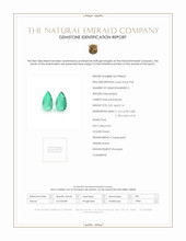 4.15 Ct.Tw.Total Carat Weight Cabochon Emerald Pair from Russia Scan Report